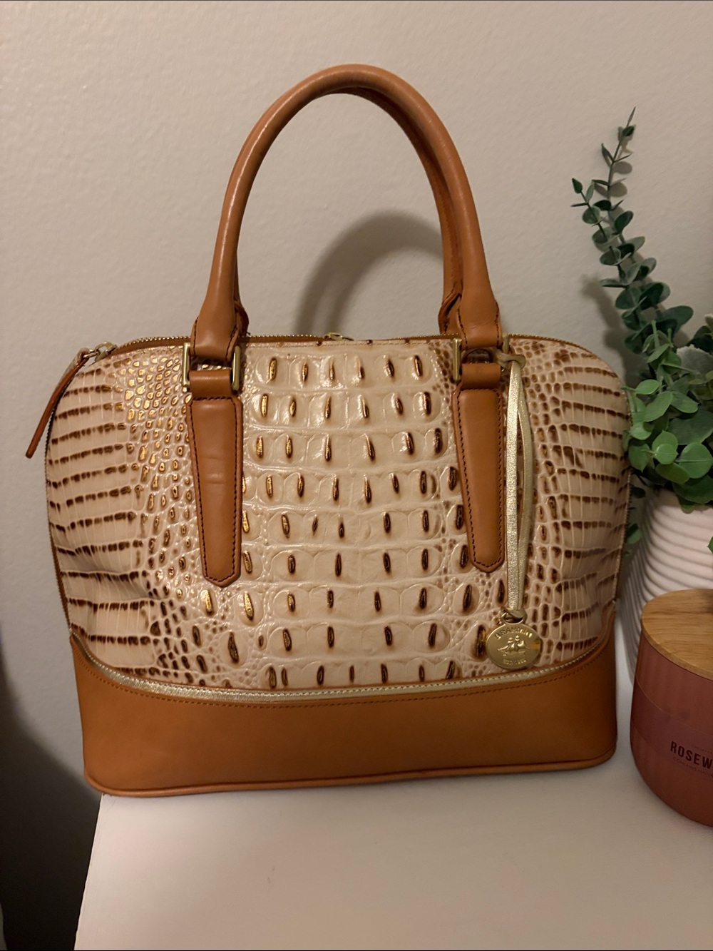 Vintage Brahmin Melbourne Dome purse